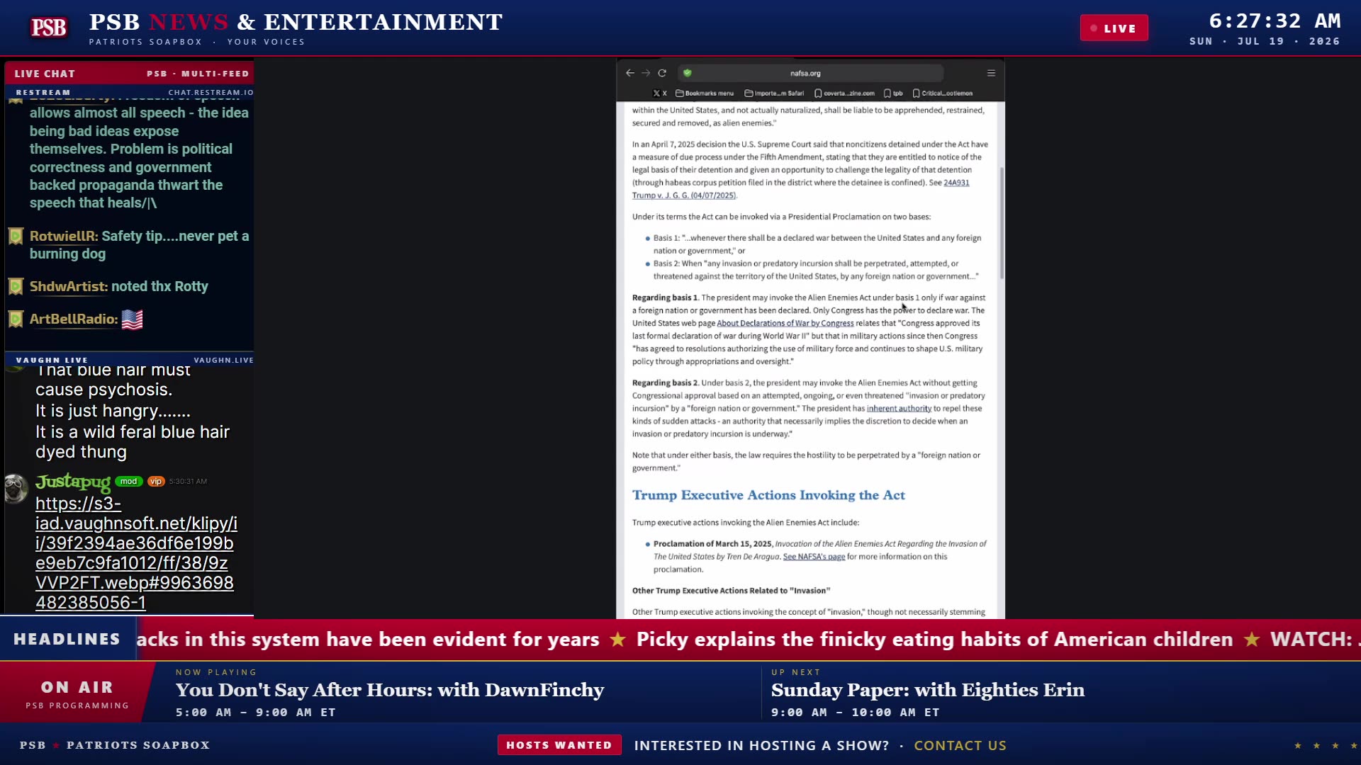Patriots' Soapbox NEWS - LIVE 24/7!