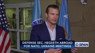 Secretary Hegseth Speaks with Reporters in Germany