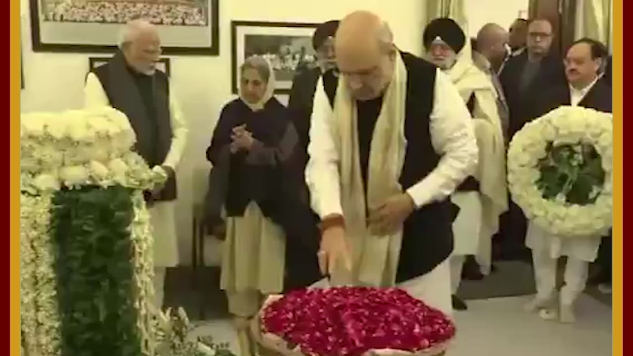 Union Home Minister Amit Shah Pays Last Respects To Former PM Dr. Manmohan Singh In Delhi