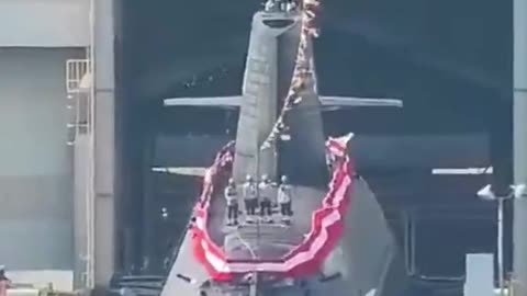 Japan launches it's first submarine since WWII