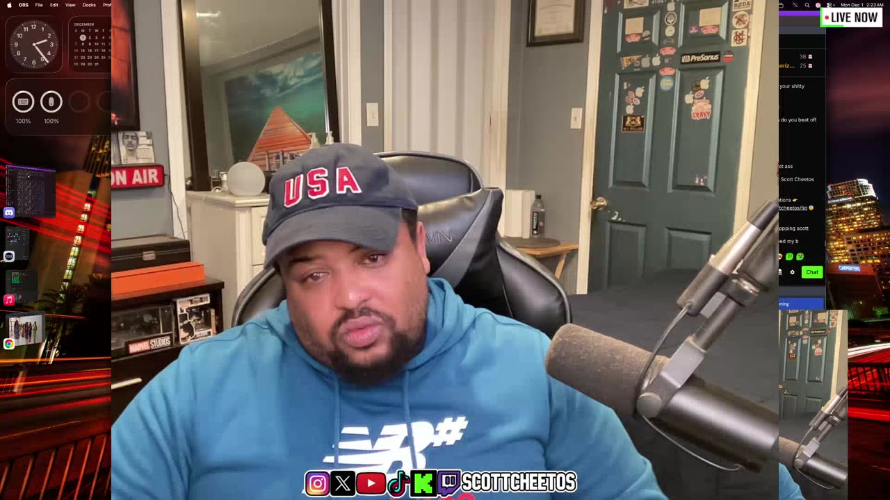 Confirmed Pedophile ScottCheetos Gets on Monkey Then Back To Schizo Ranting Kick VOD 12-1-2025 pt. 2