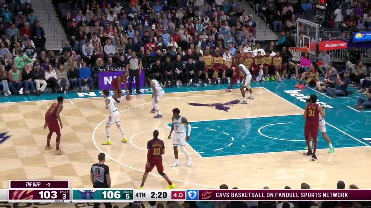 NBA - HUGE Evan Mobley 3 to tie the game at 106 😤