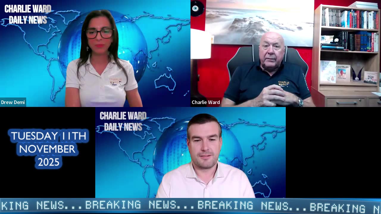 CHARLIE WARD DAILY NEWS WITH CHARLIE WARD, PAUL BROOKER & DREW DEMI TUESDAY 11TH NOVEMBER 2025
