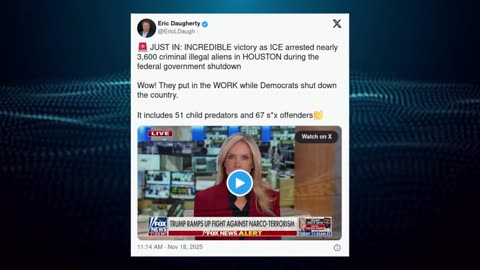 ICE Arrests 3,600 Crminal Illegal Aliens in One City During Govt Shutdown