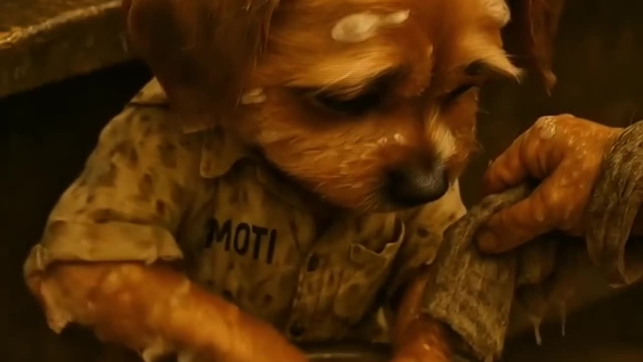 The poor dog did not have fan so, his rich friends macking fun of him