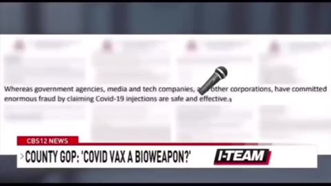 Finally we’re calling things by their name - Covid 19 vaccines declared as biological weapons