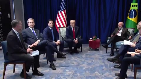 TRUMP asked about BOLSONARO, sitting next to LULA: 'None of your business'