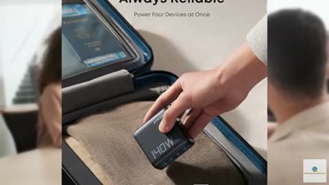 Anker Laptop Charger, 140W MAX USB C Charger, 4-Port Multi-Device Fast Charging,