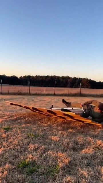 Trying to jump two mean goats with a pogo stick!