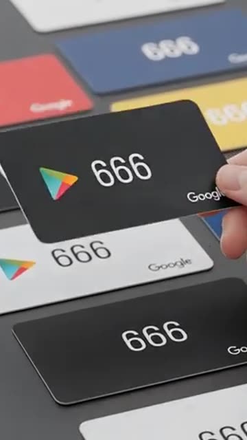 666 Number On the Google Play Cards