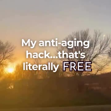 Anti-aging red light from the sun