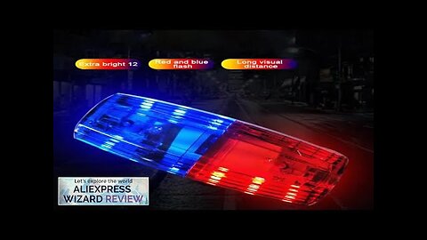 LED Red Blue Shoulder Police Light with Clip USB Charging Flashing Warning Review