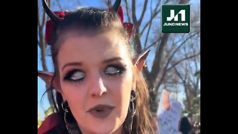 DEMON PROTEST: At the "Teacher Protest," one demon-strator claims she prayed to the devil to condemn Danielle Smith.
