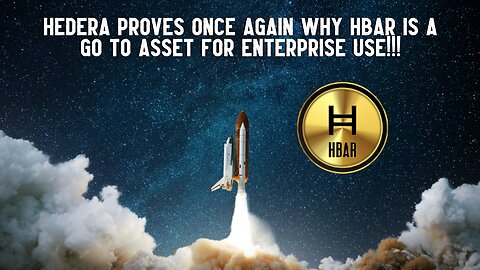Hedera Proves Why HBAR Is A Go To Asset For Enterprise Use!!!