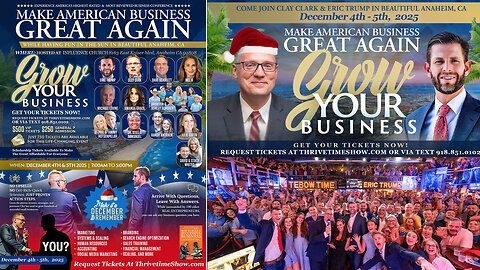 Business Coach | The Art of the Start + Celebrating the Success of 3 Clay Clrk Startup Clients + Startups 101 + Join Eric Trump At Clay Clark's Dec. 4-5 ThrivetimeShow Business Conference In Anaheim, CA (701 Tickets Remain)