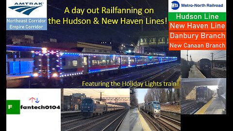 A wintery day out Railfanning on the Hudson & New Haven Lines! Featuring Holiday Lights Train