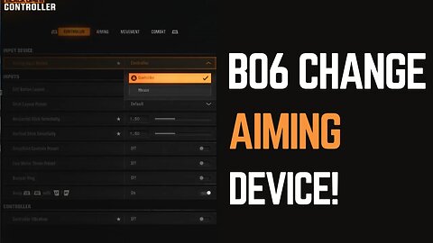 Black Ops 6 How to Change Aiming Input Device - A Quick Tutorial!