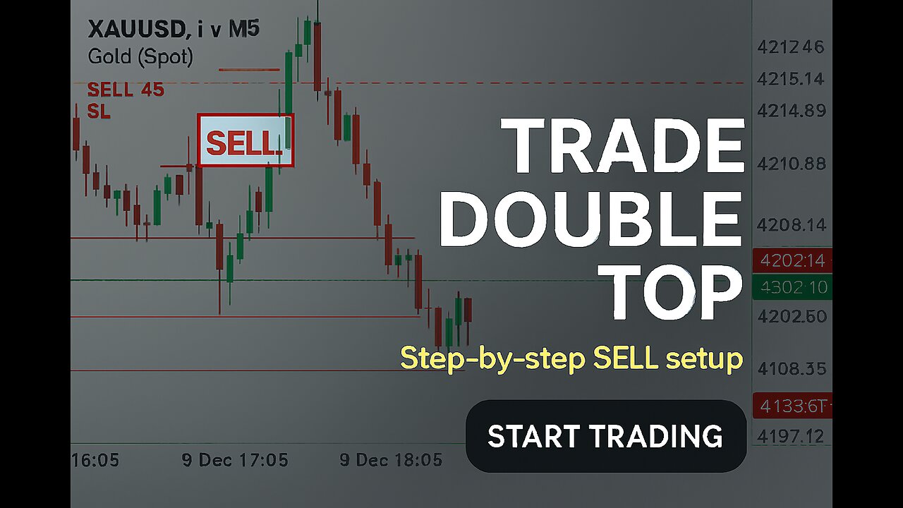 🔥📉SELL the DOUBLE TOP — Step‑by‑Step Trading Setup💰✅