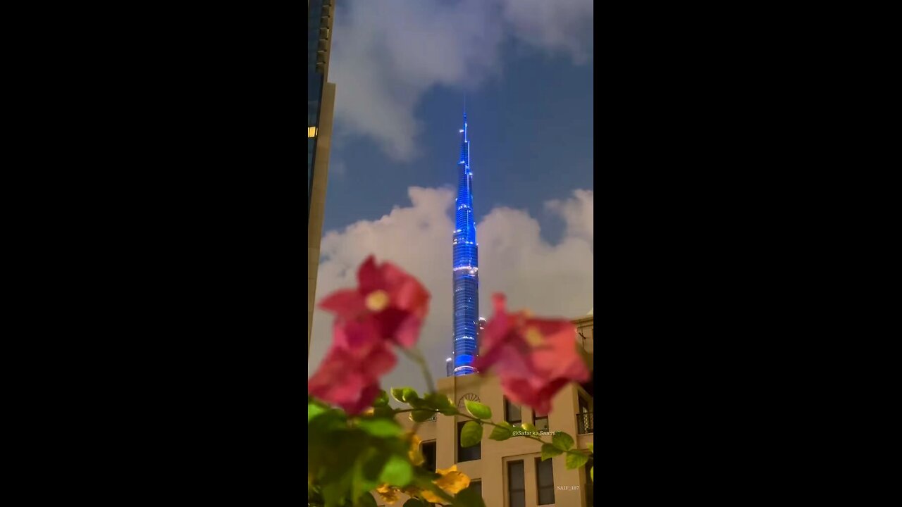 A Beautiful relaxing Moments | Burj Khalifa 😍 #love #viralvideo #burjkhalifa #peaceful #luxury