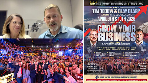 Seeing Is Believing! Join Tim Tebow LIVE At Clay Clark's ThrivetimeShow.com Business Conference (April 9th & 10th 2026) + Request Tickets At ThrivetimeShow.com + Celebrating the Epic Success of EyesFirstMS.com