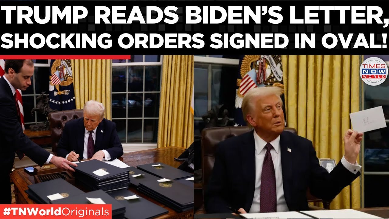 Trump Discovers Biden’s Letter in the Oval Office – Signs Major Orders Right After! | TN World