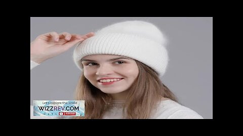 CNTANG Real Rabbit Fur Hat Winter Warm Beanies For Women Fashion Cute Review