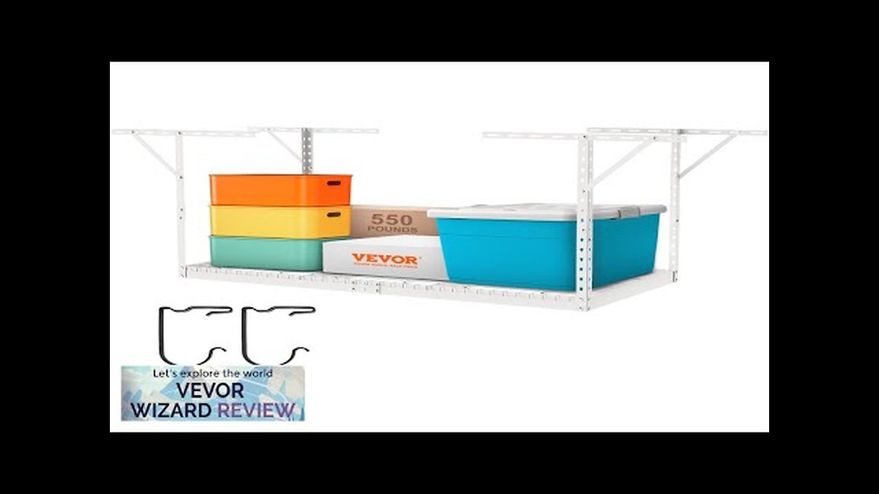 VEVOR Overhead Garage Storage Rack 3x6 Garage Ceiling Storage Racks Heavy Duty Review