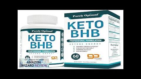 Purely Optimal Keto BHB Exogenous Ketones Supplement Keto Diet Pills Review