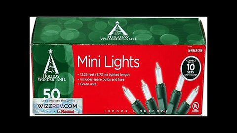 50-Count Clear Christmas Light Set Review