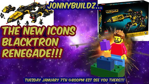 JonnyBuildz...the new Lego Icons Blacktron Renegade!!! Leaks and Reviews! Episode 184