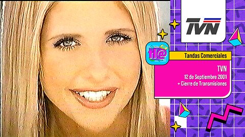 Tandas Comerciales TVN (12 de Septiembre 2001) + Cierre de Transmisiones