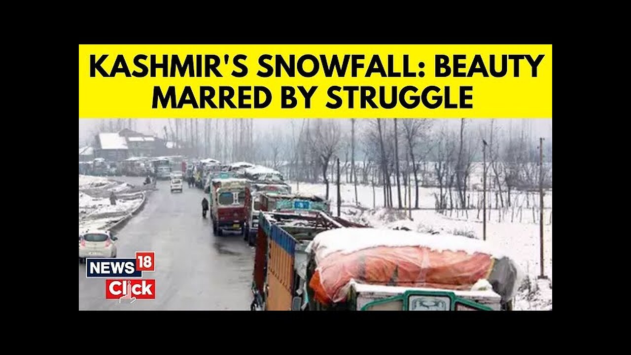 Kashmir: Heavy Snowfall Locks Up Kashmir | Roads Blocked, Flights Cancelled, Power Gone | N18V