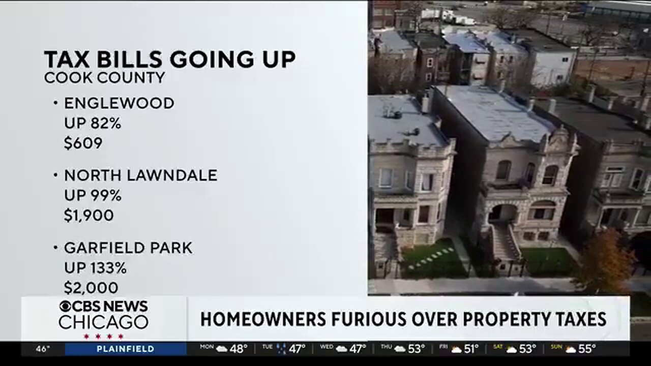 Chicago residents are seeing their property taxes DOUBLE in one year because of DemocRAT Policies 🏠