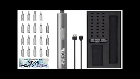 VEVOR Mini Electric Screwdriver 4V Cordless Precision Screwdriver Set with 24 S2-steel Review