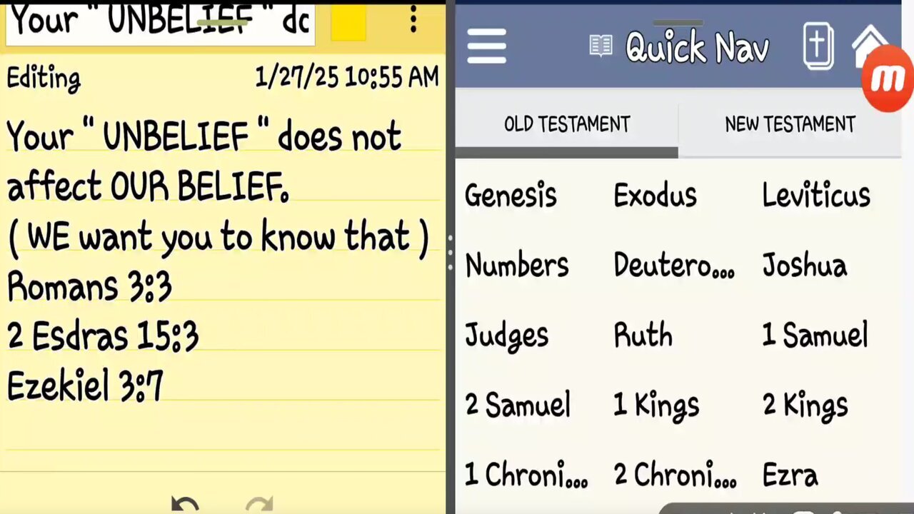 Your " UNBELIEF " does not affect OUR BELIEF.