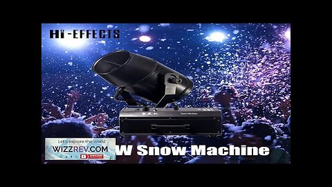 Snow machine 1800W Remote Control 180 degree moving christmas snowflake machine Review