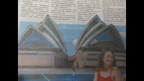 Sydney Opera House yachting scene was modelled on my own mini-movie