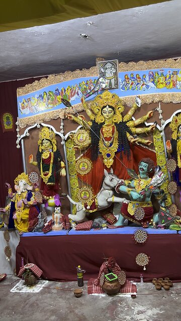 🌸 Maa Durga at J-Block, Nobarun, New Delhi | Durga Puja 2025 #Shorts