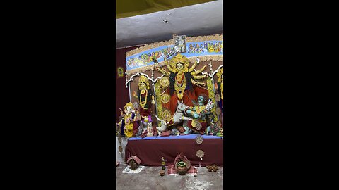 🌸 Maa Durga at J-Block, Nobarun, New Delhi | Durga Puja 2025 #Shorts
