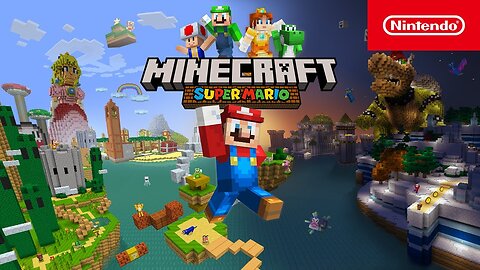 Minecraft: Super Mario Mash-Up Pack - World Exploration (Real Wii U Capture)