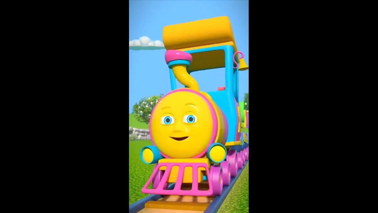 Alphabet animation Train 3D vedio