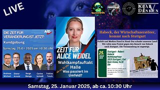 🔵💥LIVE Konferenz - 👉Regenstauf, 👉Halle, 👉Stuttgart💥