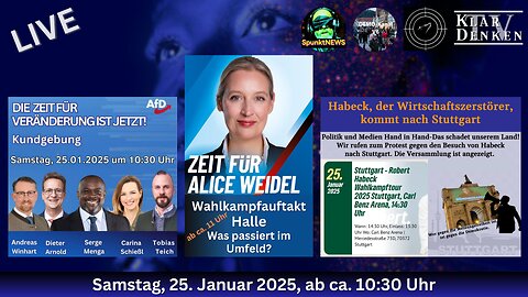 🔵💥LIVE Konferenz - 👉Regenstauf, 👉Halle, 👉Stuttgart💥