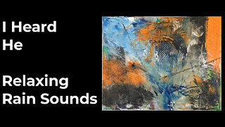 Oil & Cold Wax Painting Demo | Abstract Art with Calming Rain Ambience