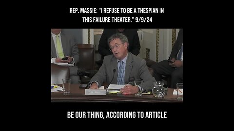 Thomas Massie calls out the entire establishment