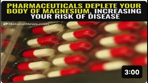 Pharmaceuticals deplete your body of magnesium, increasing your risk of disease