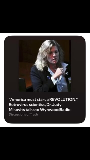 2018: Judy Mikovitz pulls NO punches