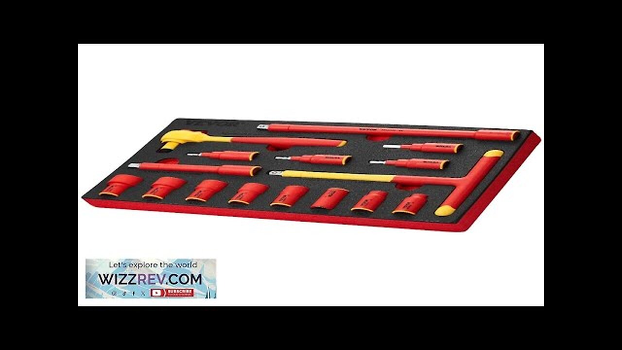 Insulated Socket Set 16-Piece Insulated Socket Tool with T-Handle Wrench 1000V Review