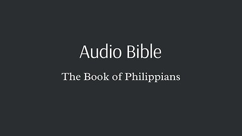 Audio Bible - The Book of Philippians