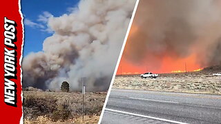 Smoke billows into sky from California's Pack Fire, scorching more than 3,000 acres